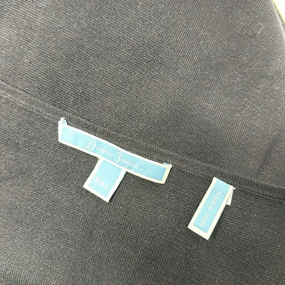 Draper James Midi Dress Sweater Knit Flutter Sleeve Stretch Black Plus Size XXL - Picture 10 of 11